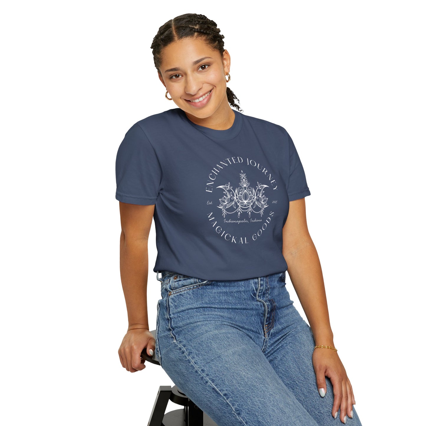 Floral Triple Moon T-Shirt