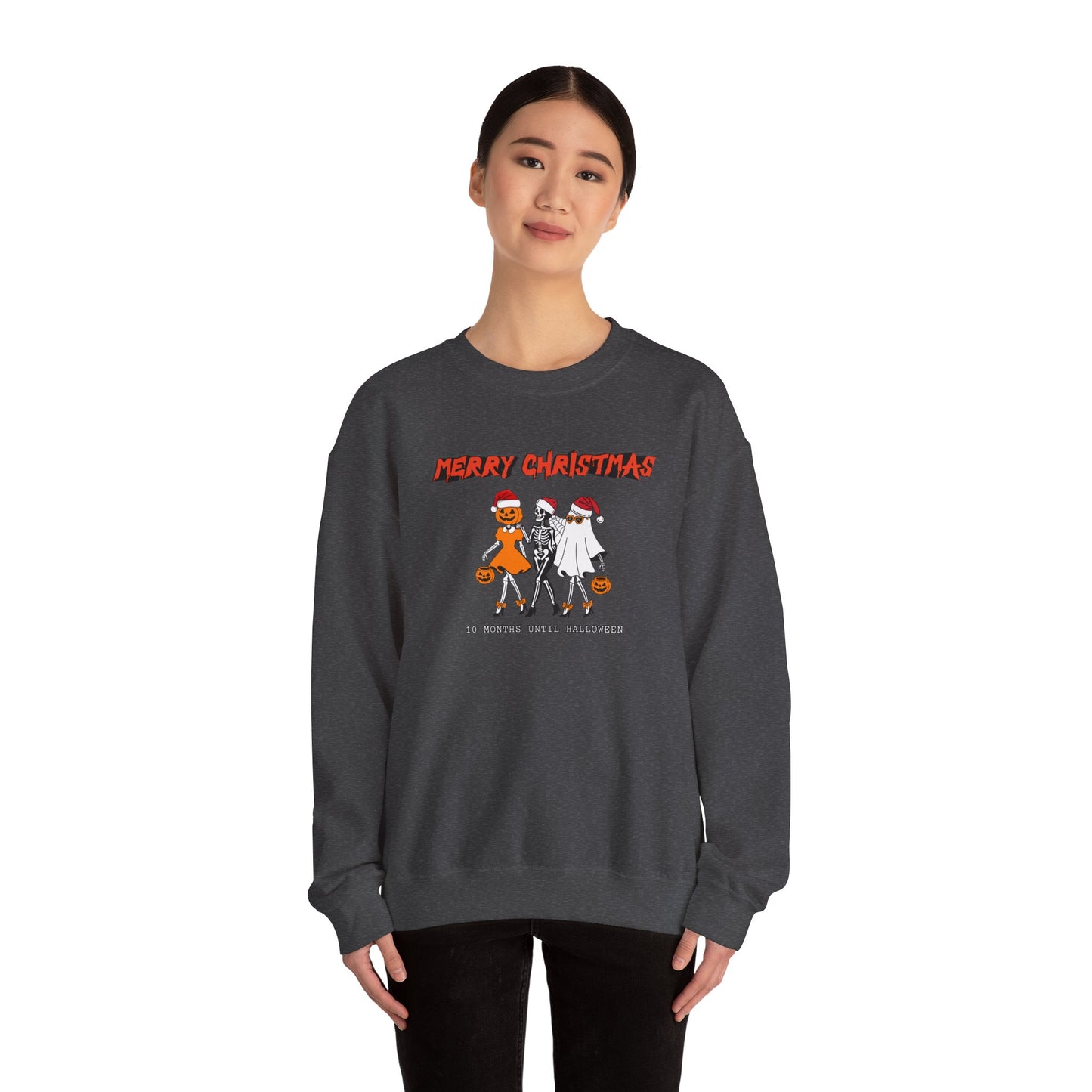 Merry Christmas/Halloween Crewneck Sweater