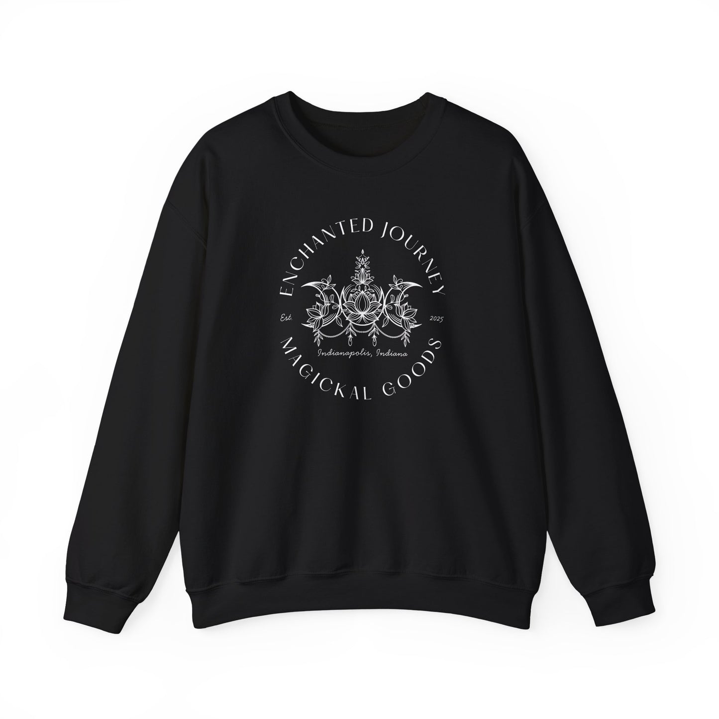 Floral Triple Moon Crewneck Sweatshirt