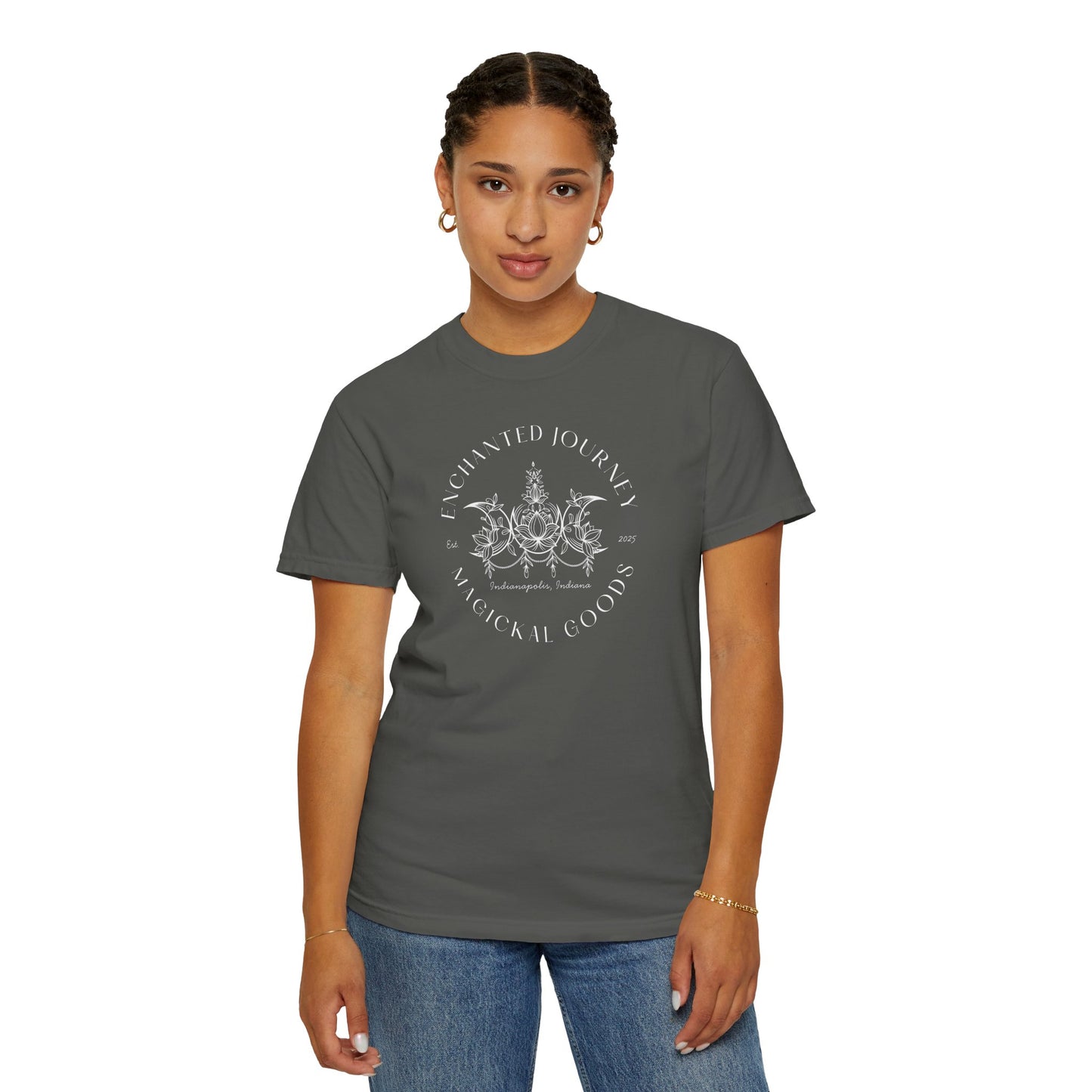 Enchanted Journey Floral Triple Moon T-Shirt