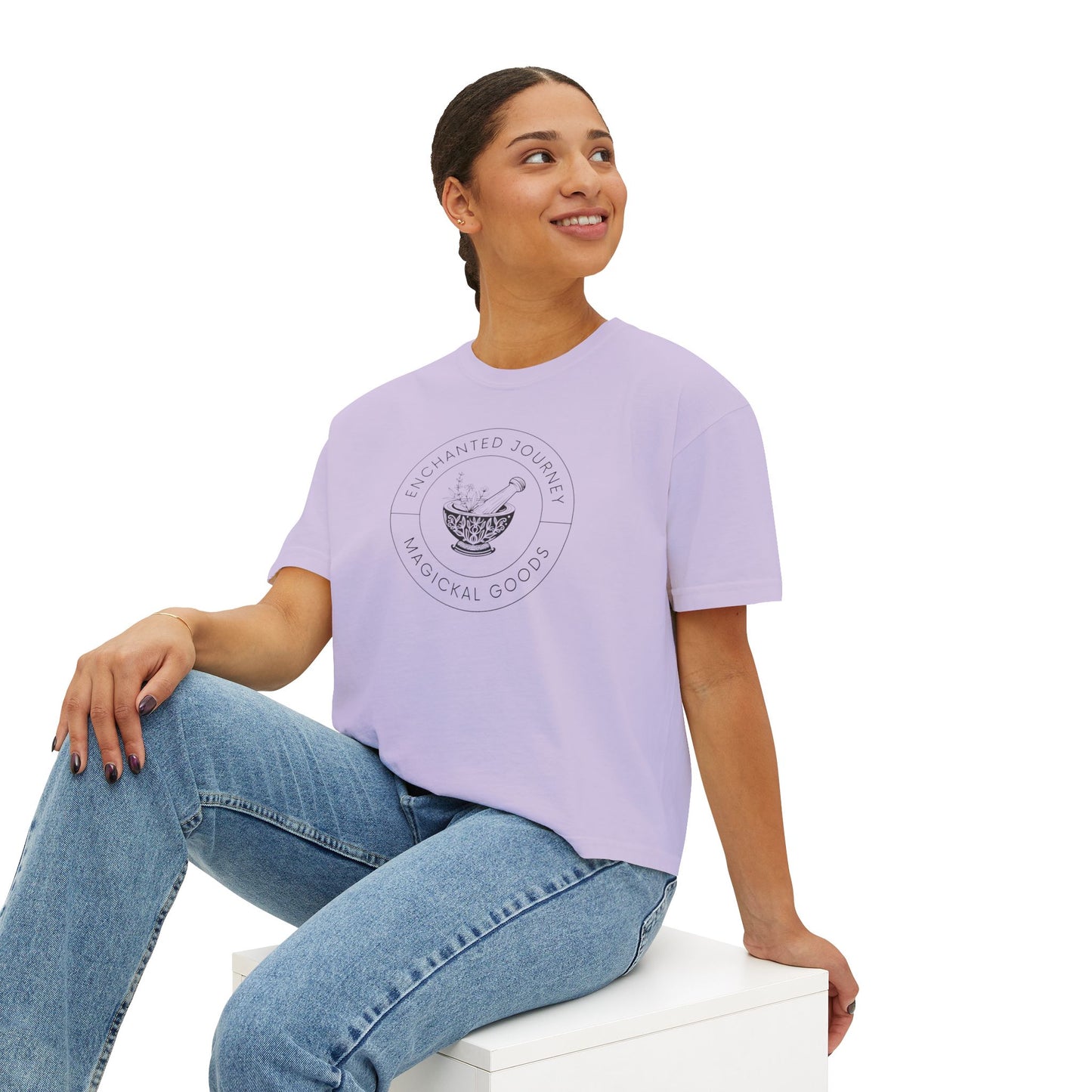 Enchanted Journey Original Logo Boxy Cropped Tee