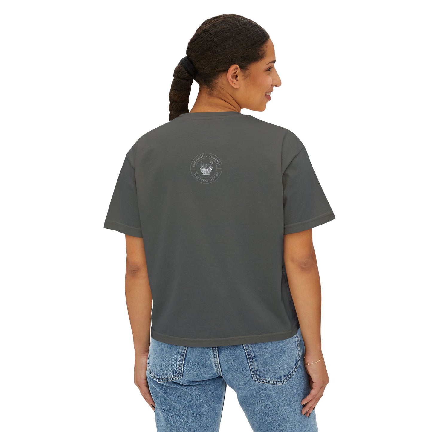 Salt, Rosemary, Lavender, & Love Boxy Cropped Tee