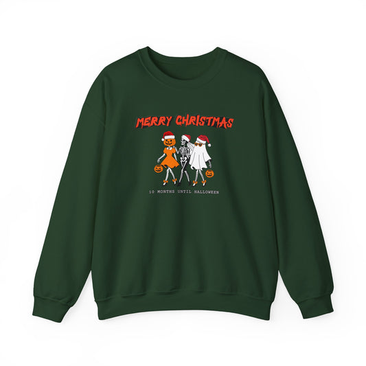 Merry Christmas/Halloween Crewneck Sweater